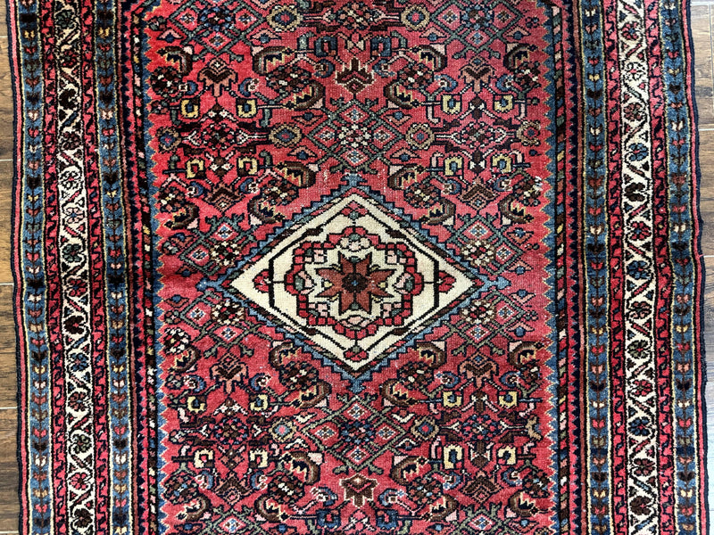 Antique Persian Tribal Rug 3.6 x 5, Hamadan Angelas Rug by Jewel Rugs