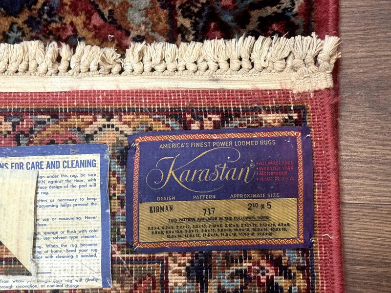 3x5 Karastan Multicolor Panel Kirman Rug #717, Wool Original 700 Series by Jewel Rugs