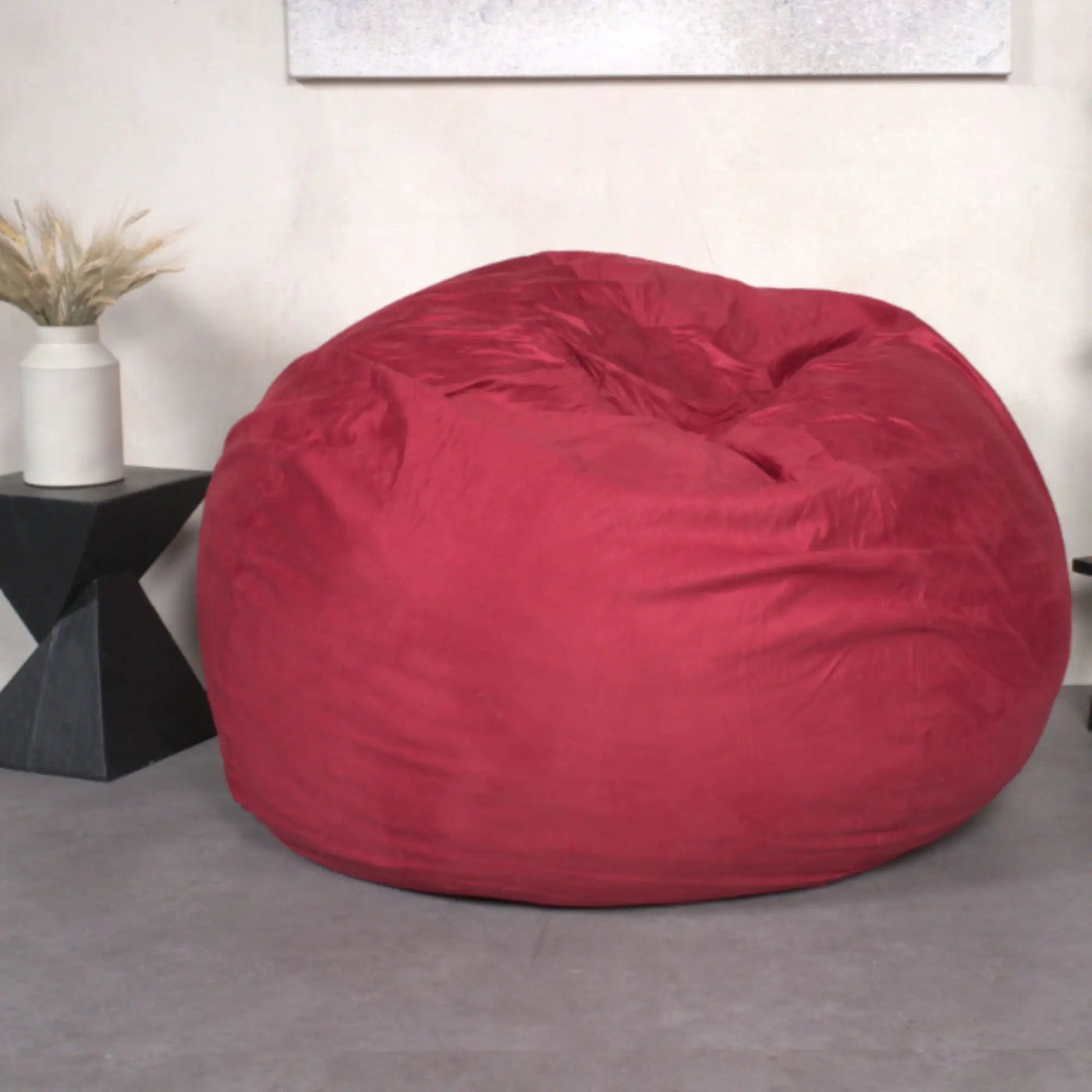 Comfortable High Density Shredded Foam Bean Bag Chair With Removable Cover by HouseOfZazla