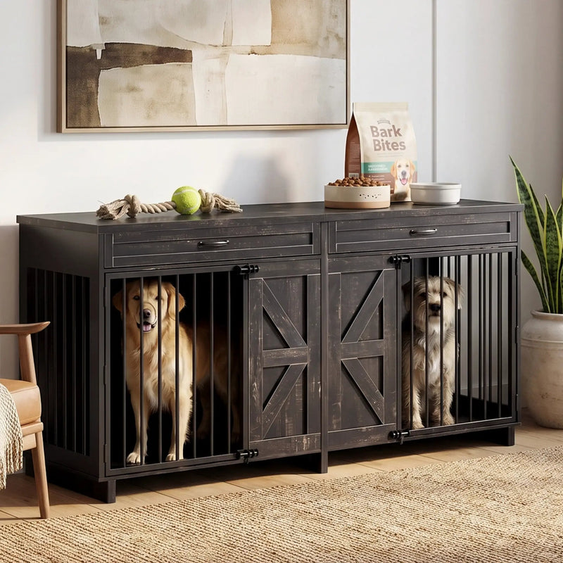 Dog Crate Furniture TV Stand by HouseOfZazla