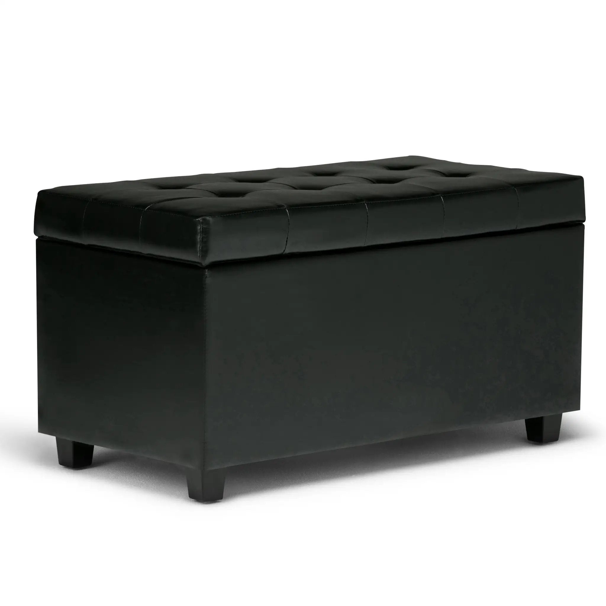 Cosmopolitan - Storage Ottoman - Midnight Black by Unique Piece Furniture