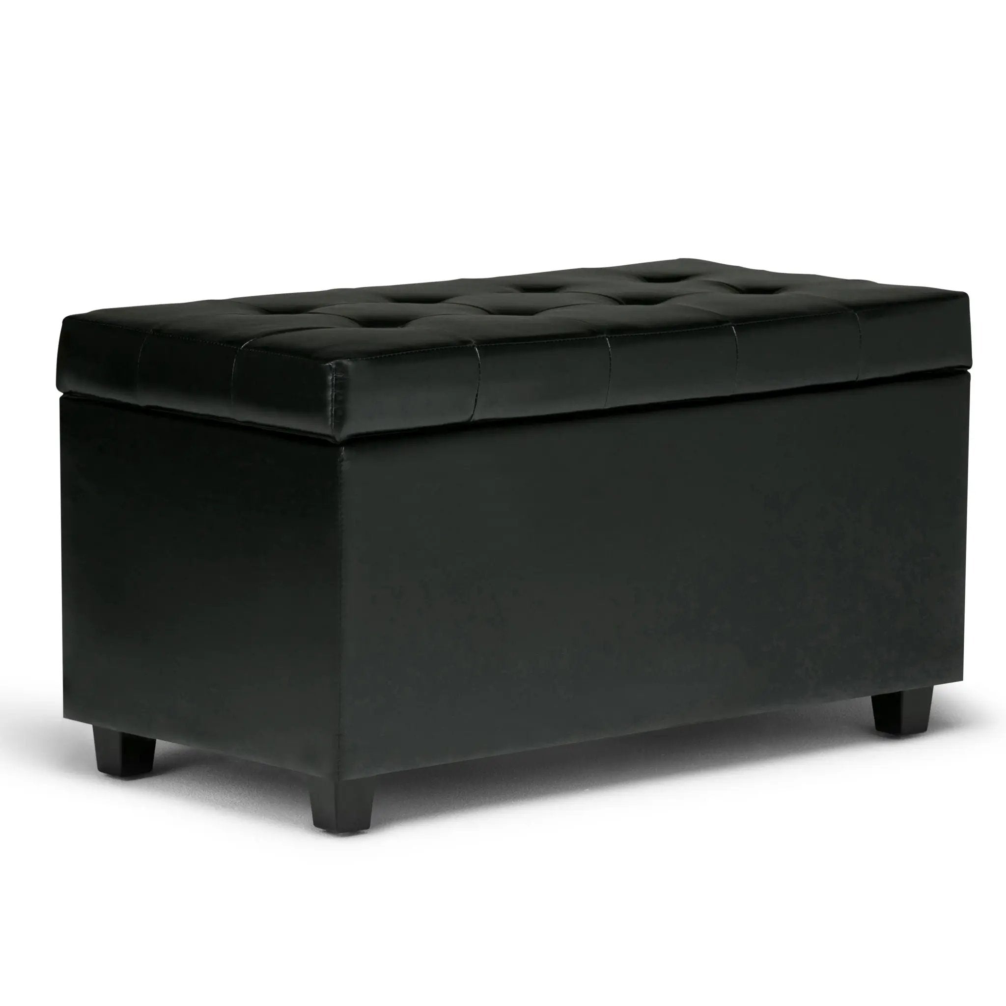Cosmopolitan - Storage Ottoman - Midnight Black by HouseOfZazla