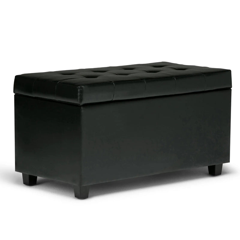 Cosmopolitan - Storage Ottoman - Midnight Black by HouseOfZazla
