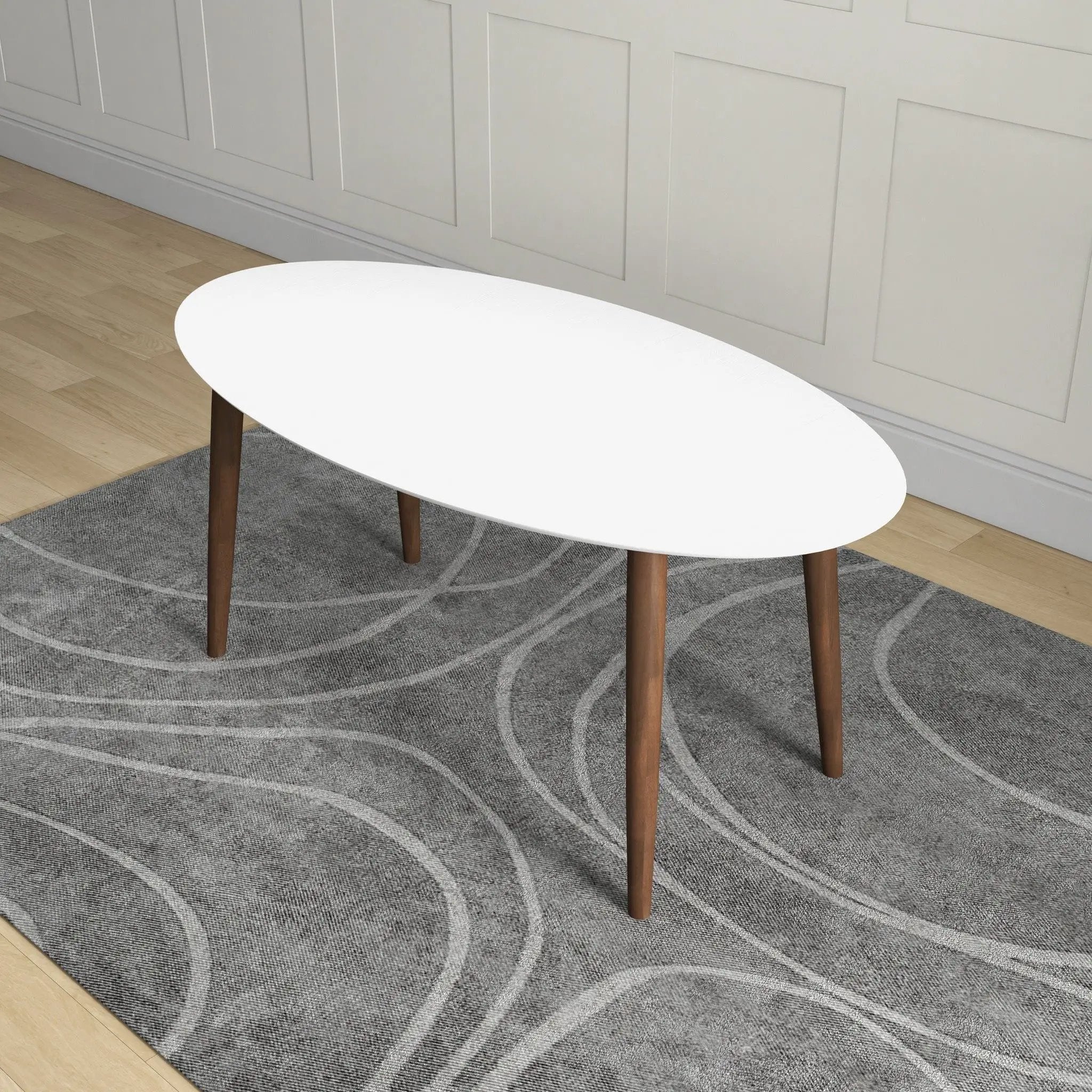 Ada - Mid-Century Modern Style Oval Dining Table by Unique Piece Furniture