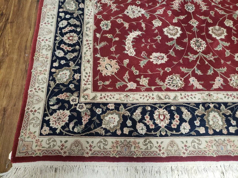 6' X 9' Vintage Fine Oriental Floral Handmade Wool Rug Vegetable Dyes Red Nice by Jewel Rugs
