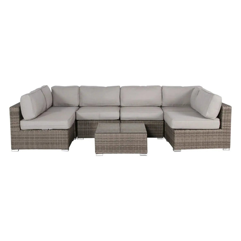 Seating Set With Cushions Handcrafted Wicker Design by Unique Piece Furniture