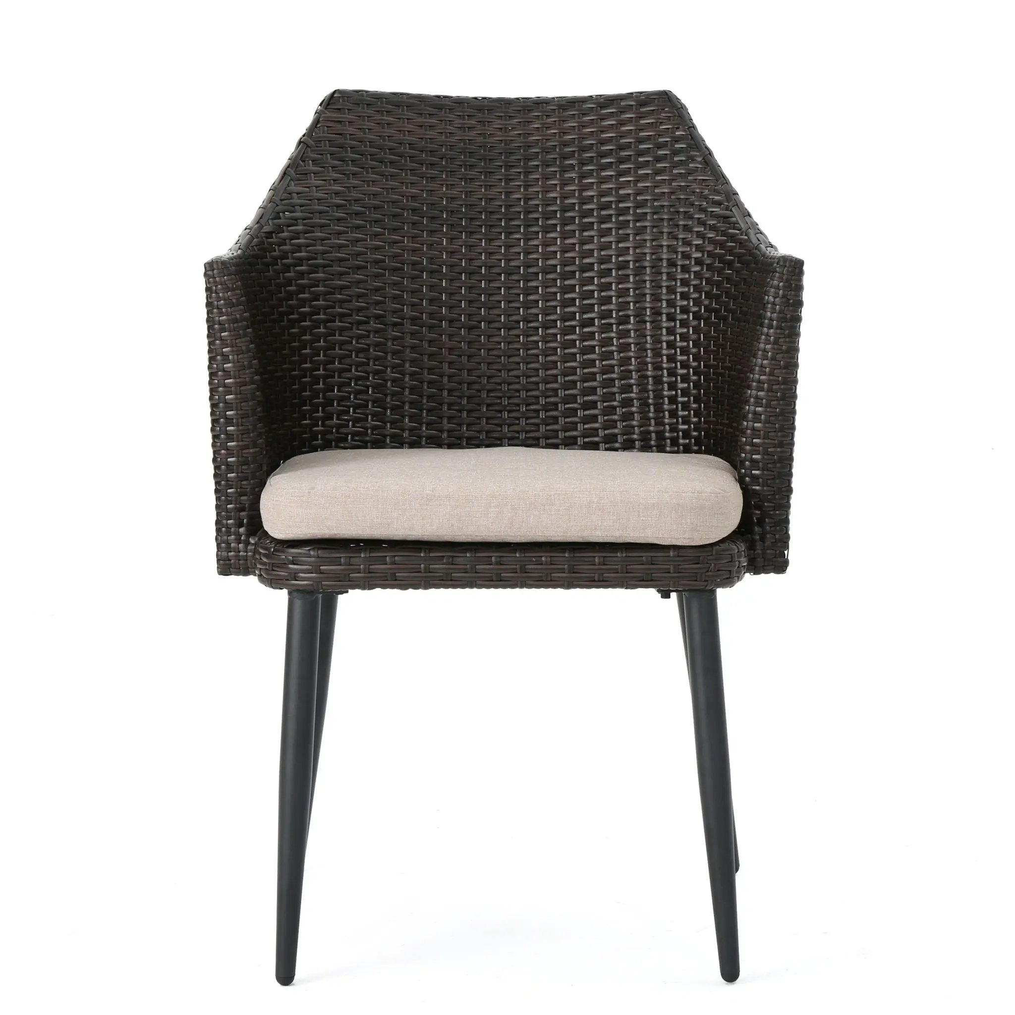 Kenneth 3 Pieces Chat Set Outdoor Furniture - Brown Multi by HouseOfZazla