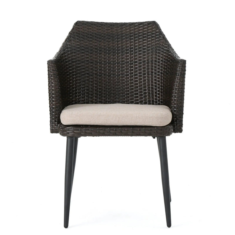Kenneth 3 Pieces Chat Set Outdoor Furniture - Brown Multi by HouseOfZazla
