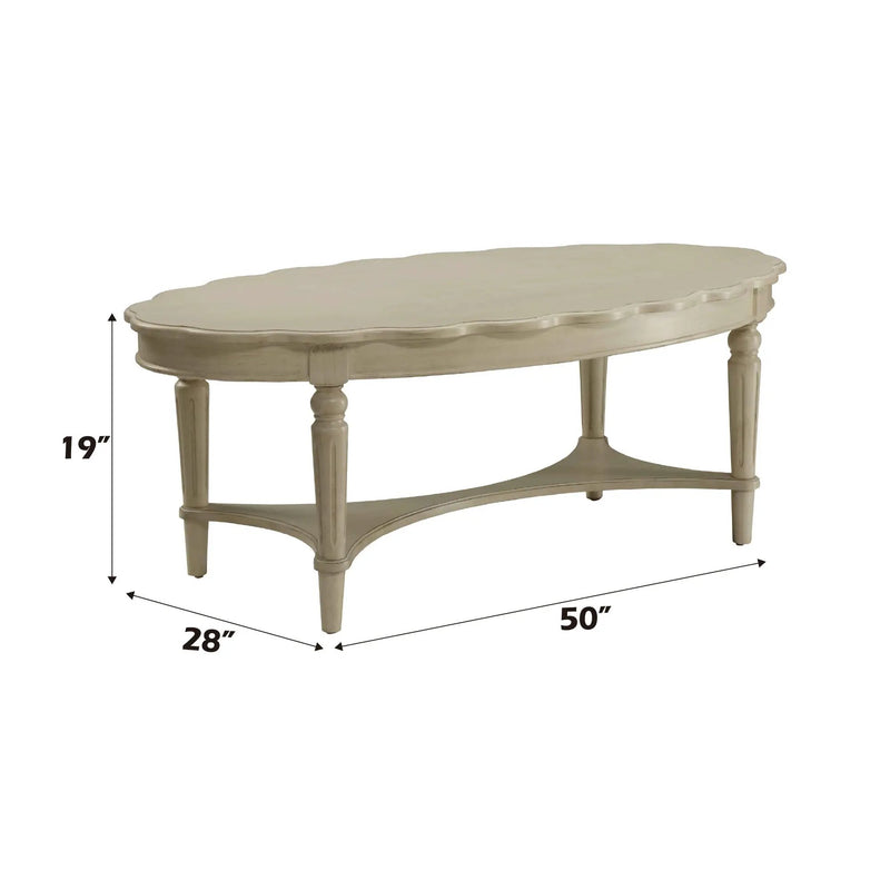 Fordon - French Antique Coffee Table - Ivory by Unique Piece Furniture