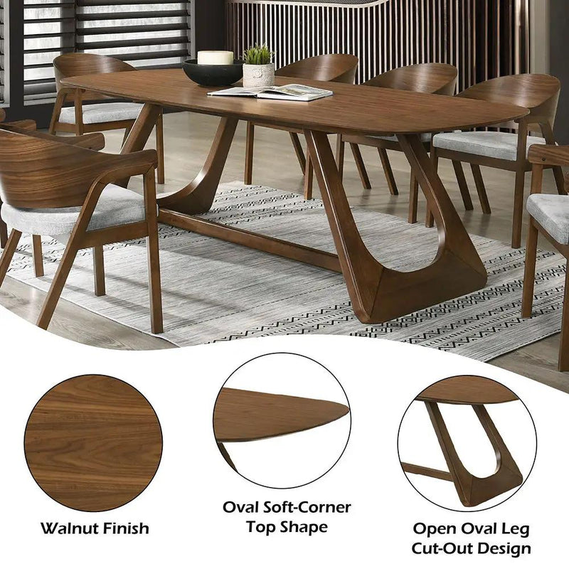 Hoyte - Dining Table - Walnut by Unique Piece Furniture