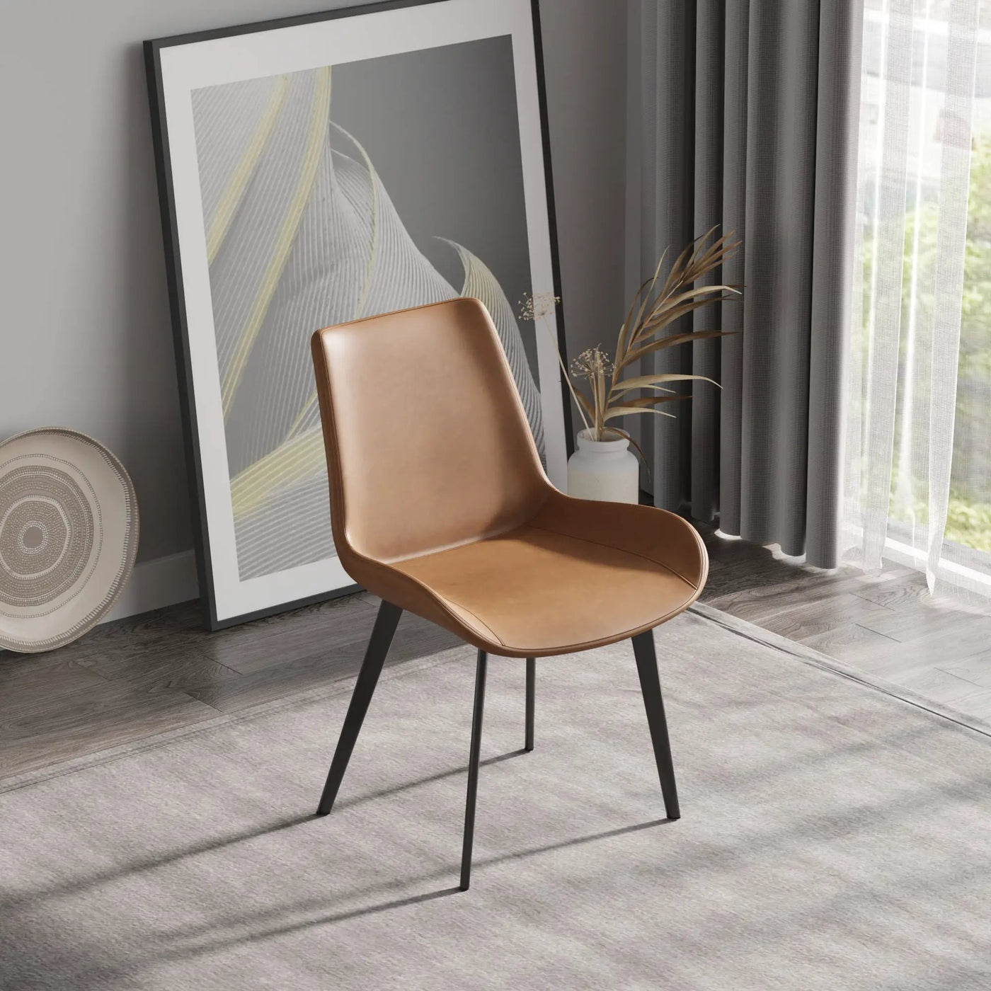 Modern Dining Chair Living Room Metal Leg Dining Chair (Set of 2) by HouseOfZazla