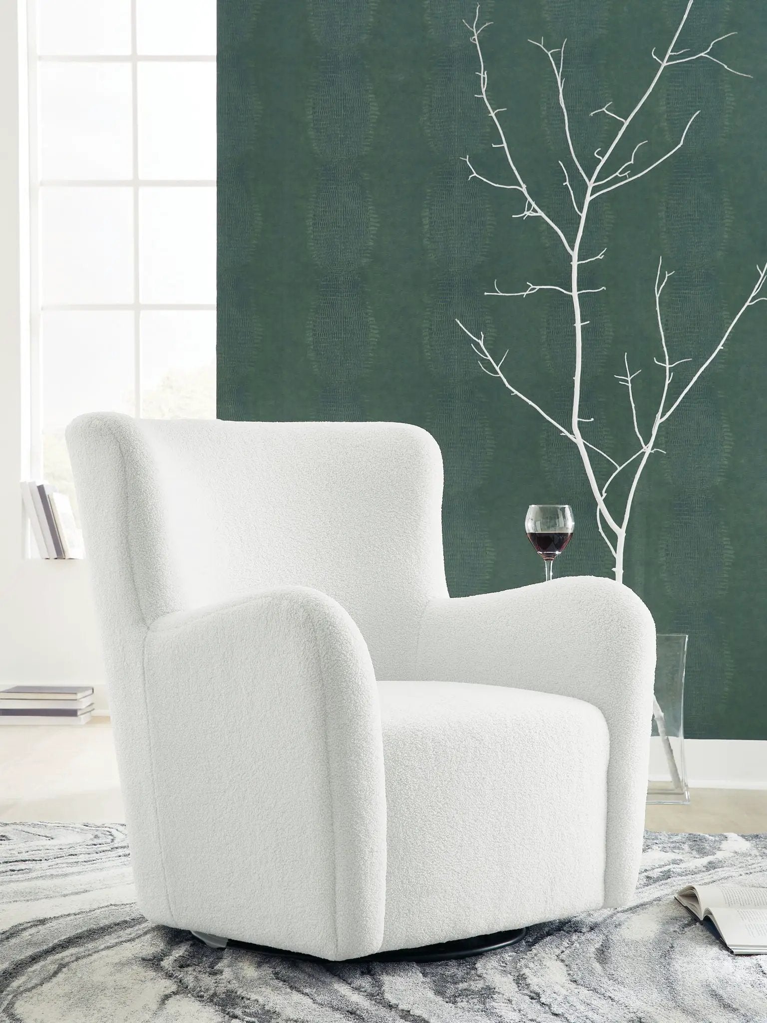 Rowenburg - Swivel Glider Accent Chair by Unique Piece Furniture