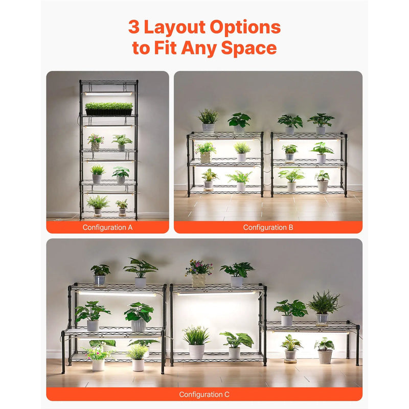 DIY Plant Shelf with Grow Lights by HouseOfZazla