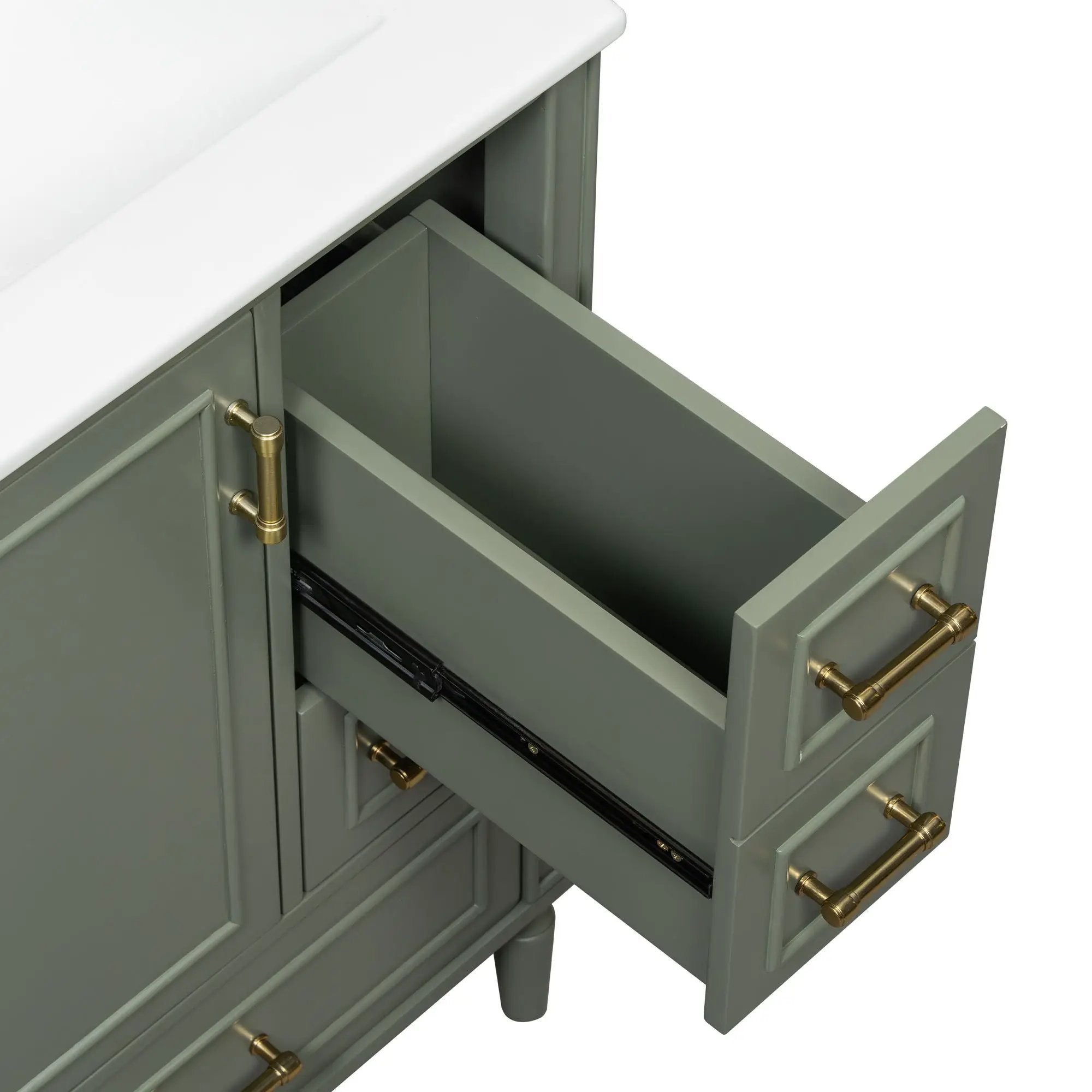 Traditional Bathroom Vanity Set With Soft Close Doors