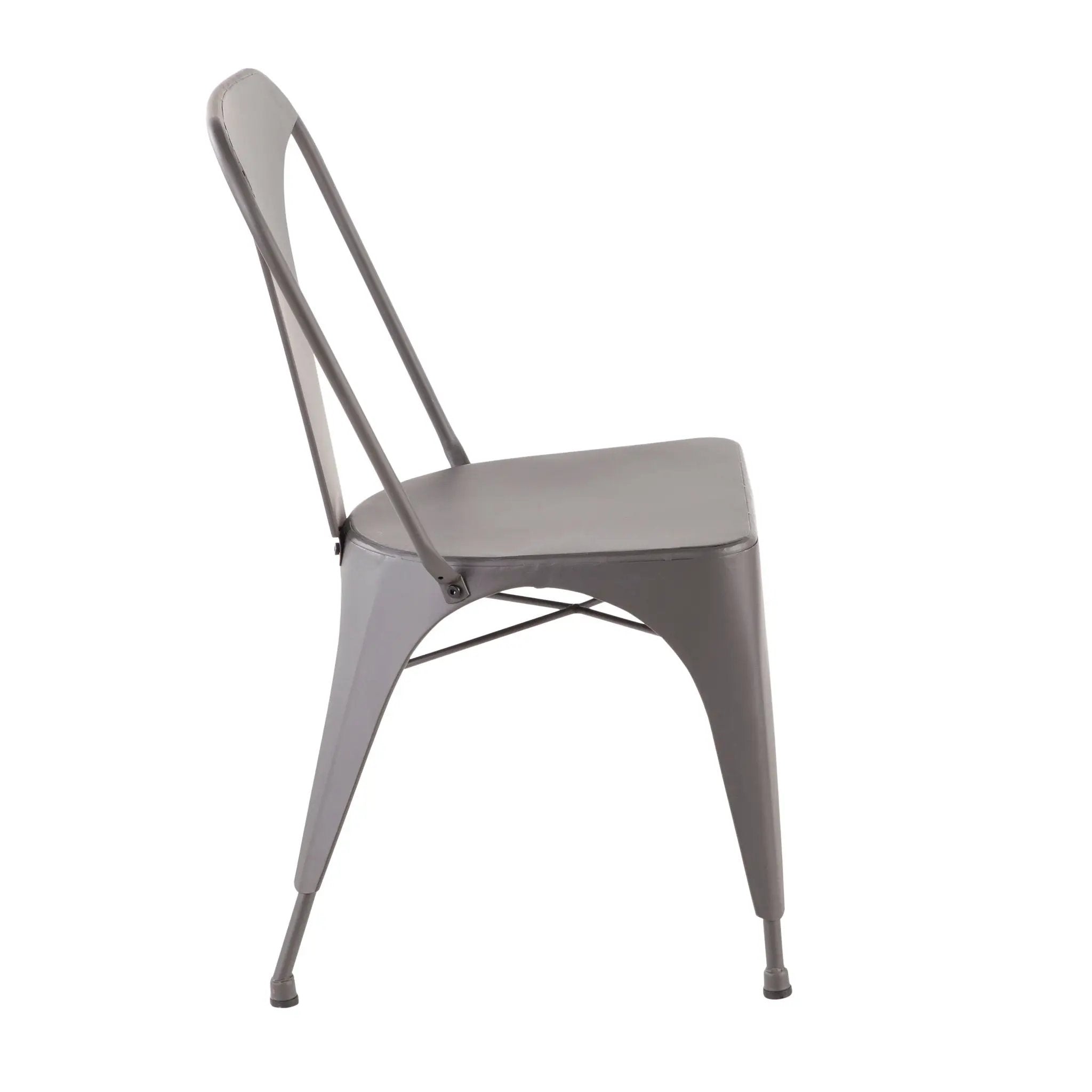 Austin - Industrial Dining Chair (Set of 2) - Matte Gray by Unique Piece Furniture