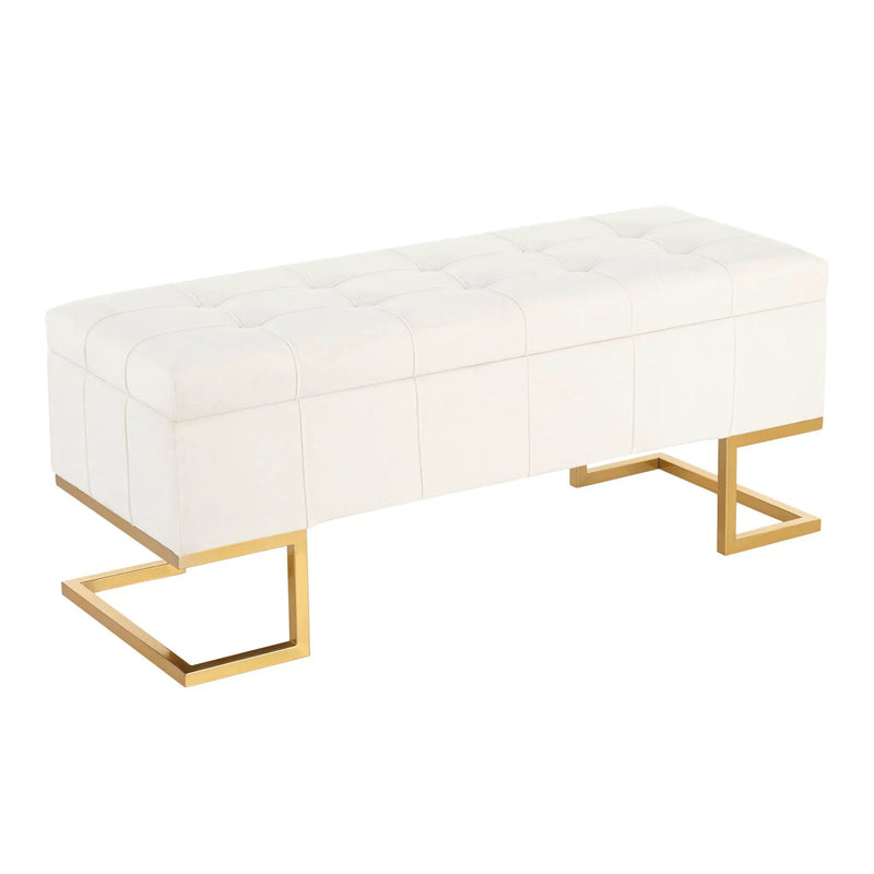 Midas - Contemporary / Glam Storage Bench by HouseOfZazla