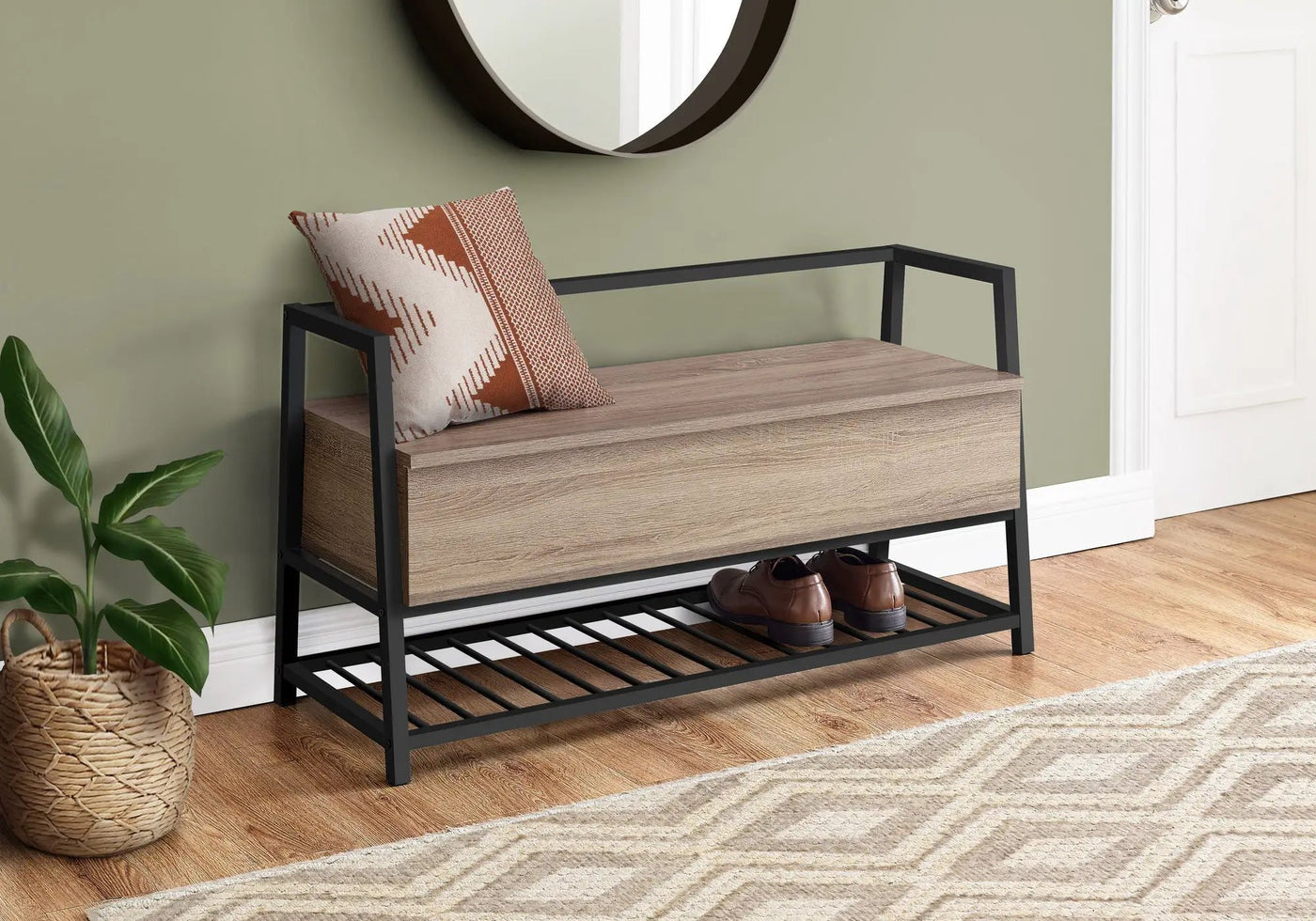Bench Storage, Rectangular, Contemporary & Modern by HouseOfZazla