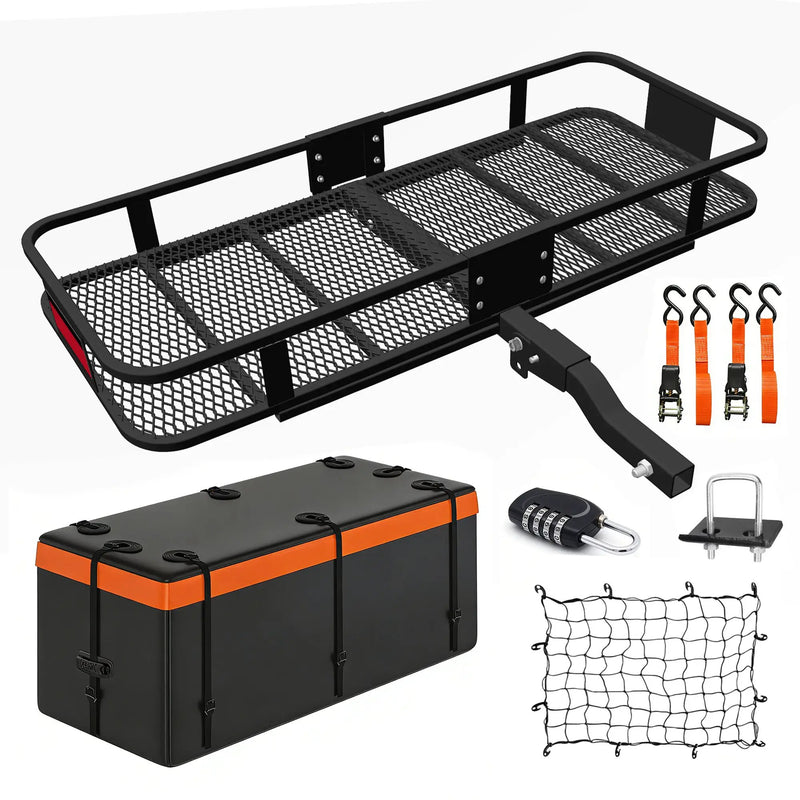 Heavy Duty Folding Hitch Mount Cargo Carrier by HouseOfZazla