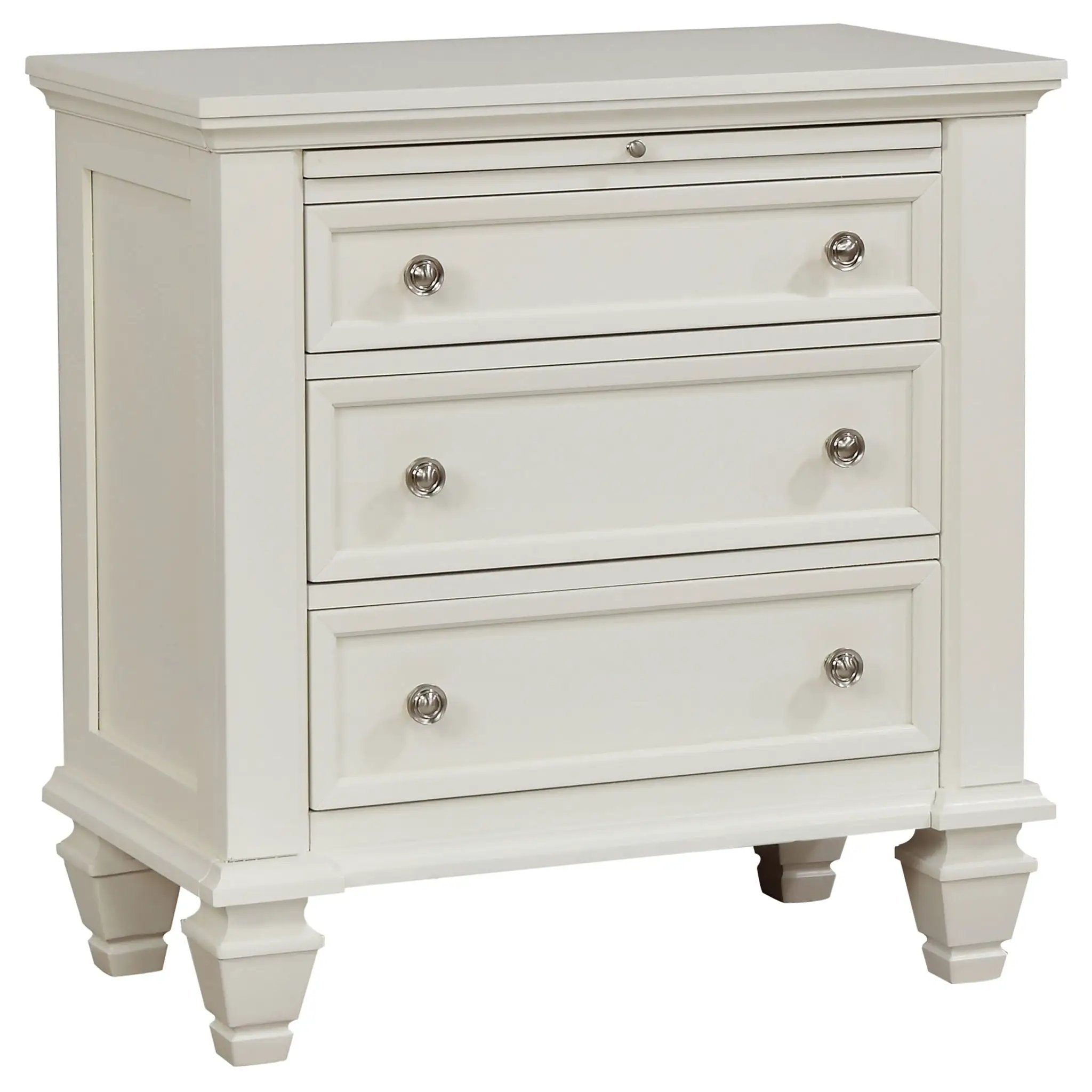 Sandy Beach 4-piece California King Bedroom Set Cream White by Unique Piece Furniture