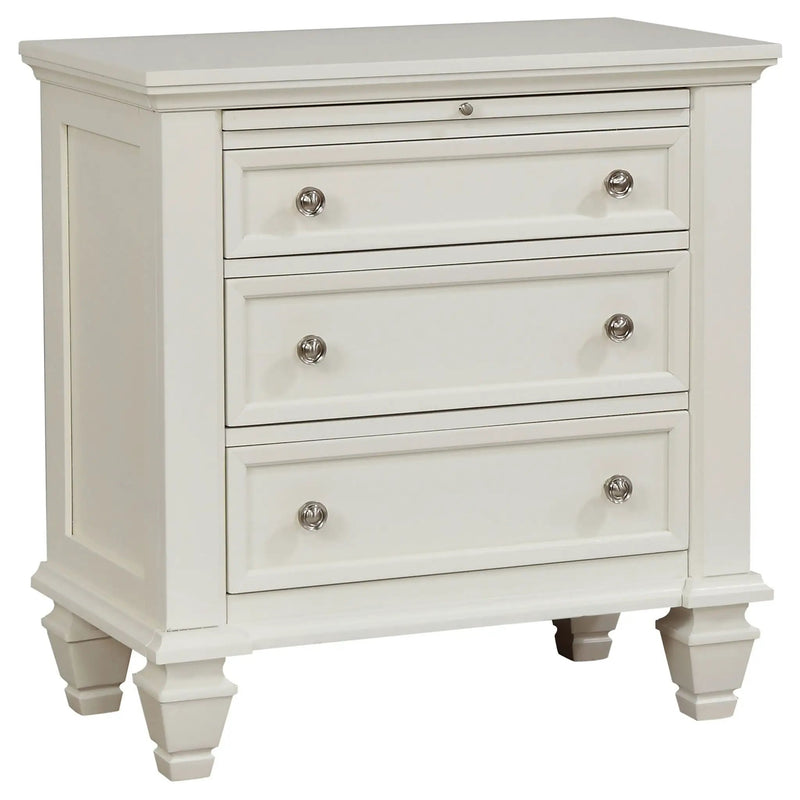 Sandy Beach 4-piece California King Bedroom Set Cream White by Unique Piece Furniture