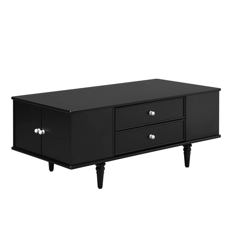 Modern Rectangle Coffee Table With Four Drawers by Unique Piece Furniture