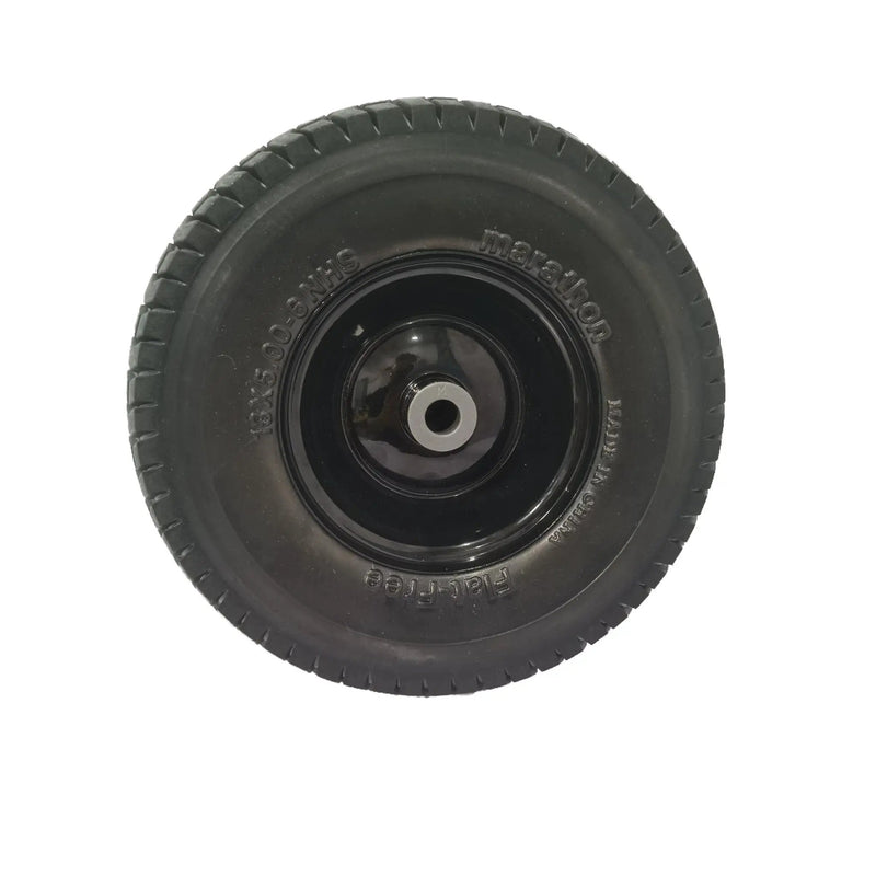 Flat Free Tire And Wheel Assemblies For Riding Lawn Mowers With 3" Hub - Black by HouseOfZazla