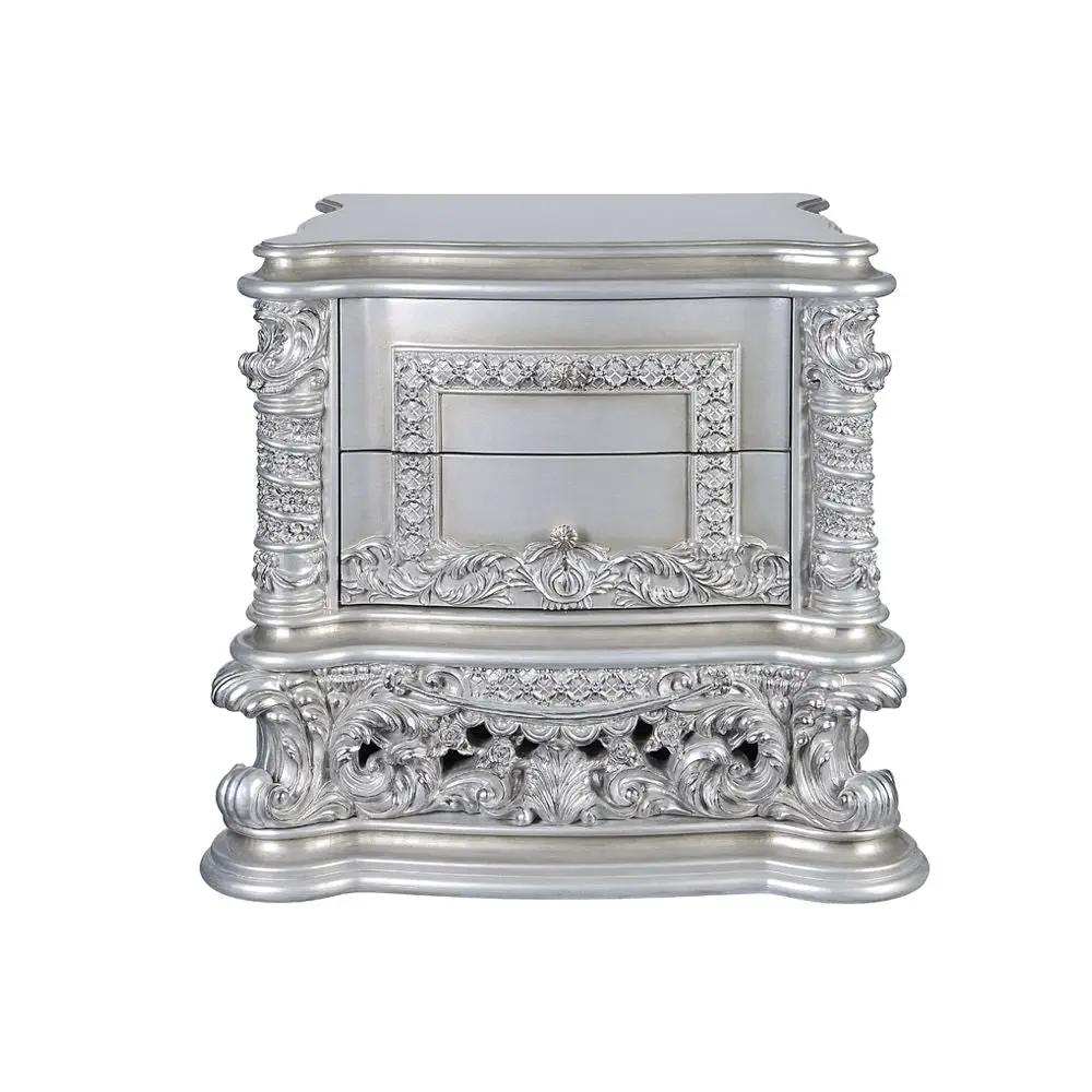 Valkyrie - Nightstand - Antique Platinum by Unique Piece Furniture