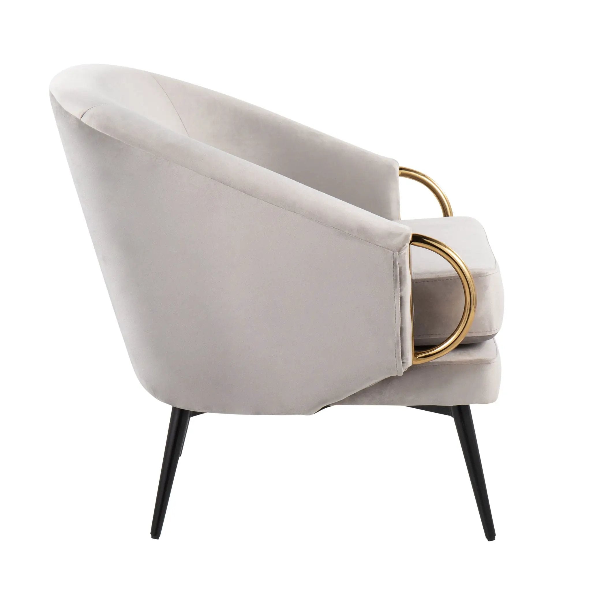 Claire - Contemporary / Glam Chair - Black / Silver by Unique Piece Furniture