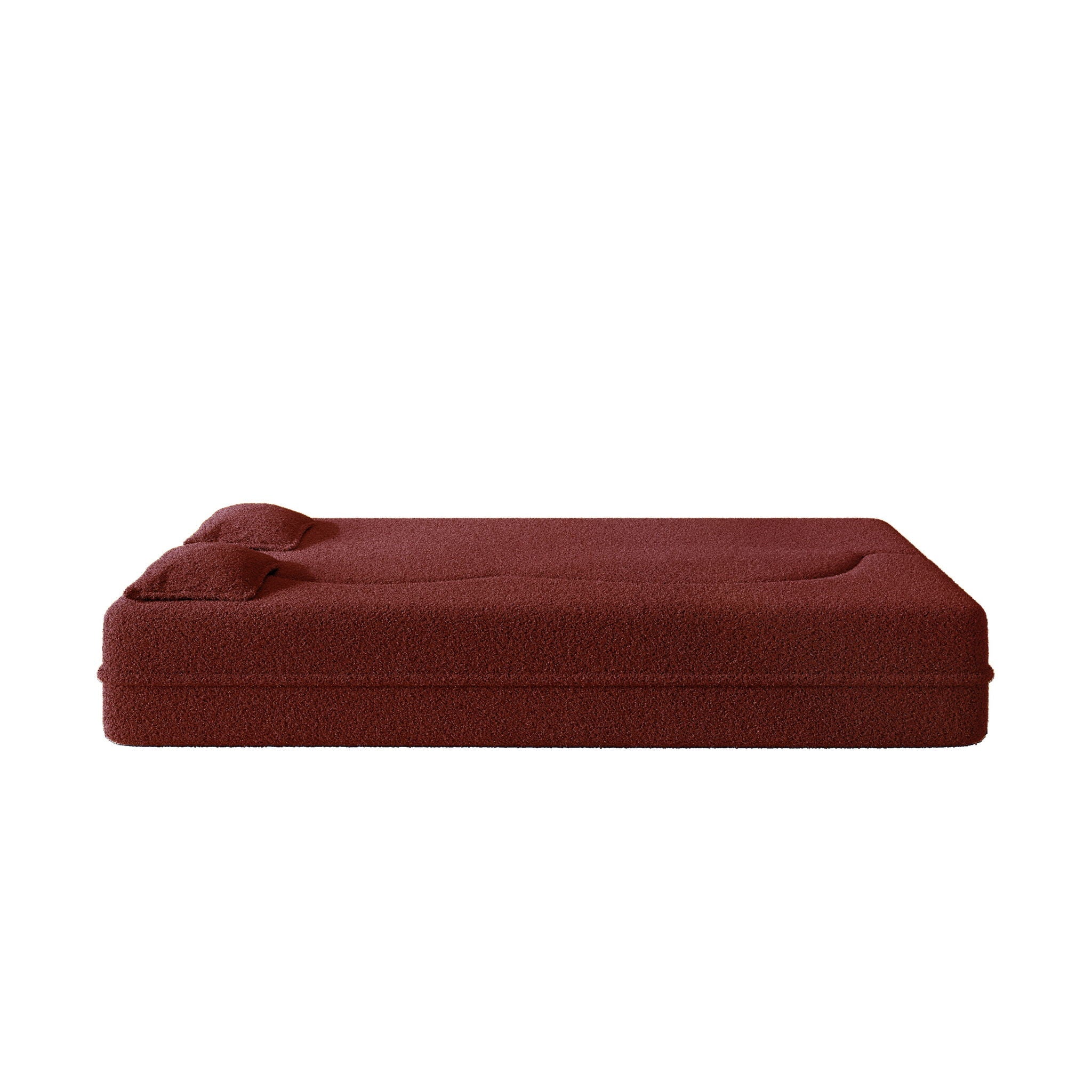 Modern Floor Sleeper Sofa Bed With 2 Pillows, Convertible Twin Size Folding Mattress For Living Room by HouseOfZazla