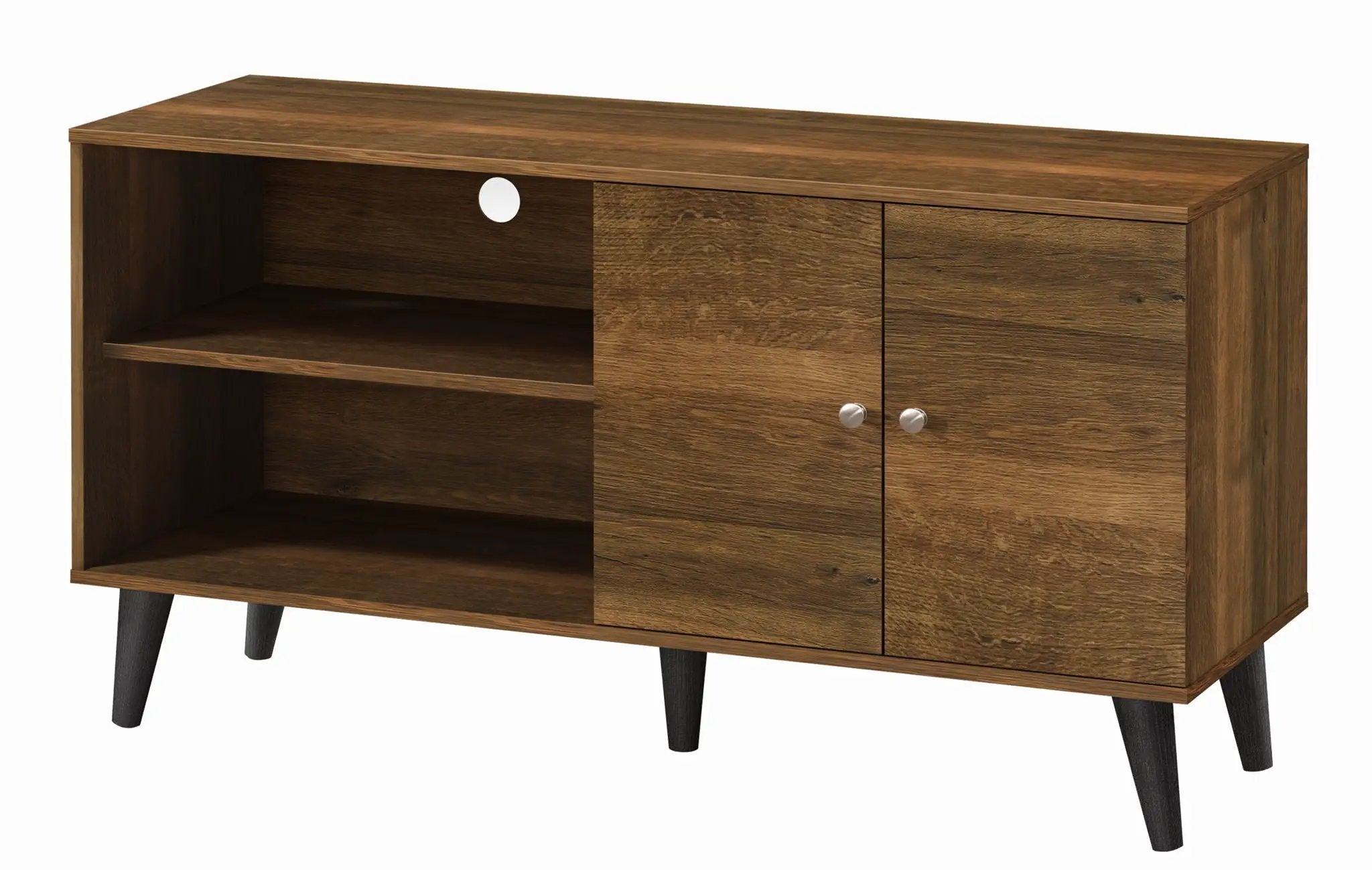 Amidon - TV Stand, With 2 Storage Shelves And 1 Cabinet by Unique Piece Furniture