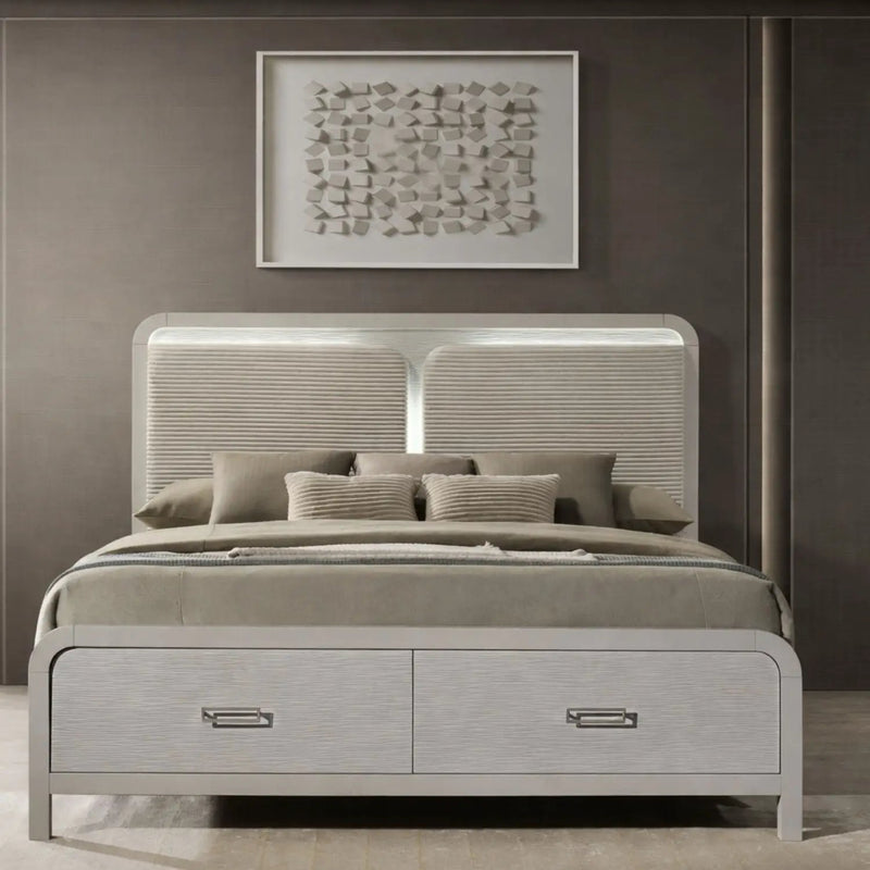 Aria - Bed With Storage Drawers by HouseOfZazla