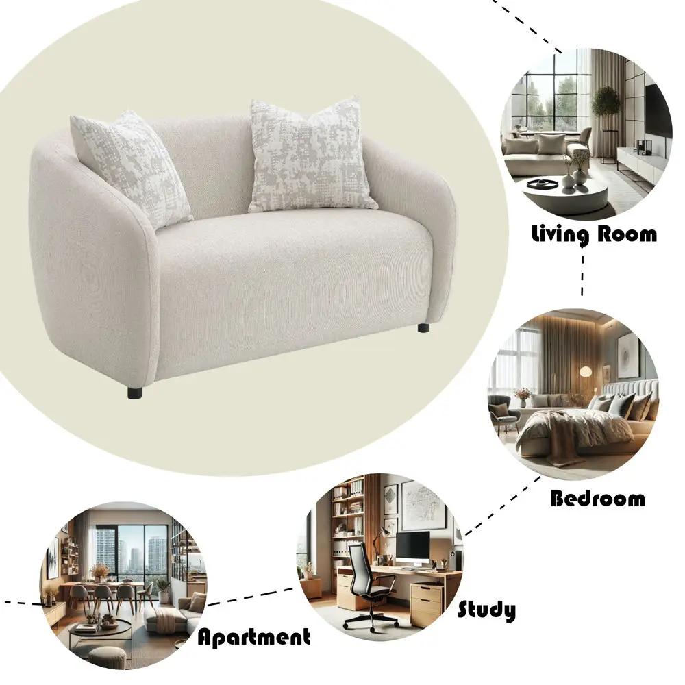 Etienne - Loveseat With 3 Pillows by Unique Piece Furniture