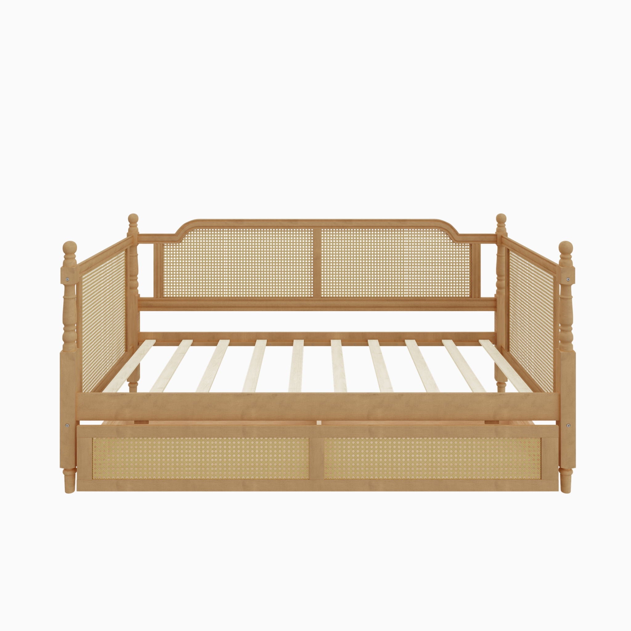 Traditional Style Rattan Daybed, No Box Spring Needed by HouseOfZazla