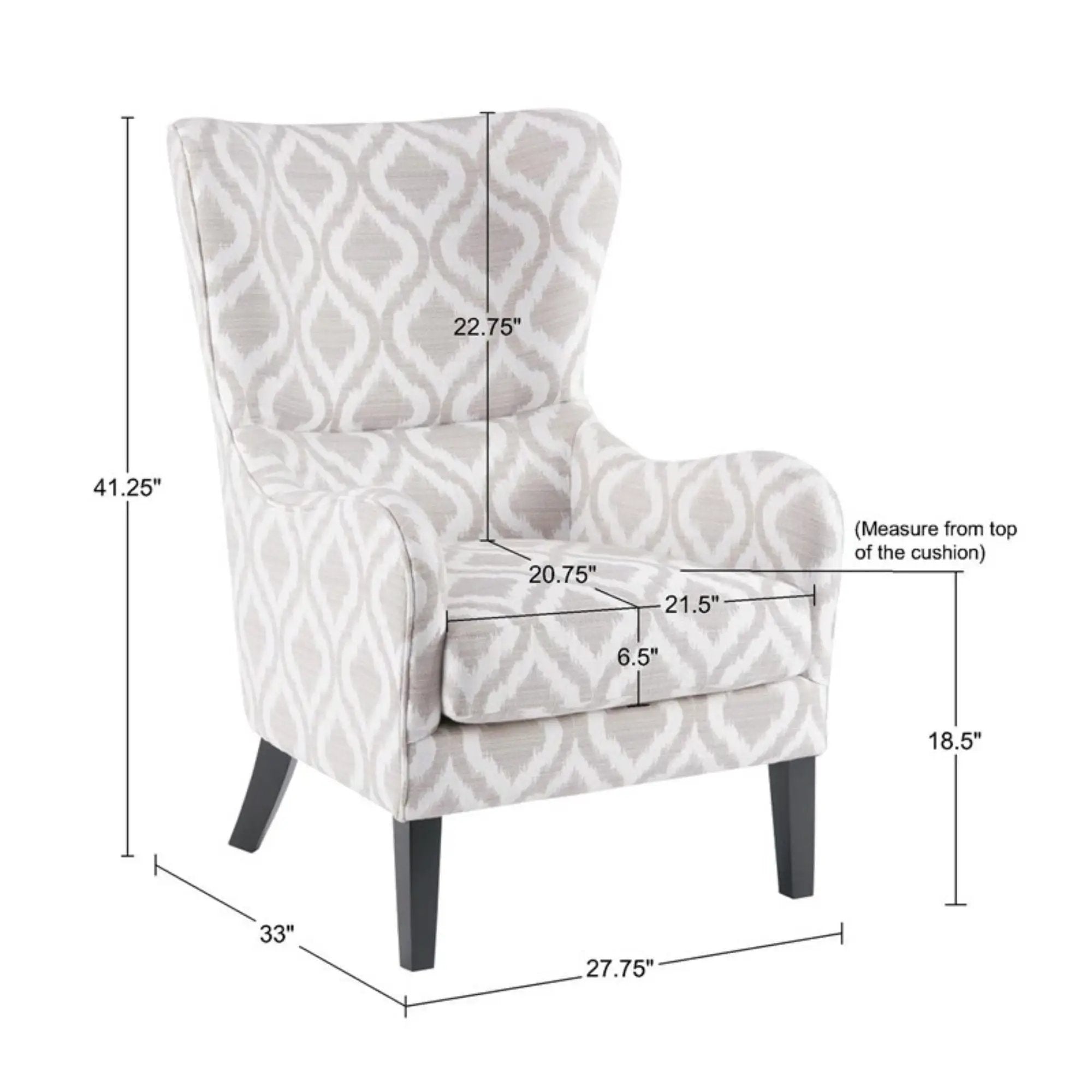 Arianna Swoop Wing Chair by HouseOfZazla