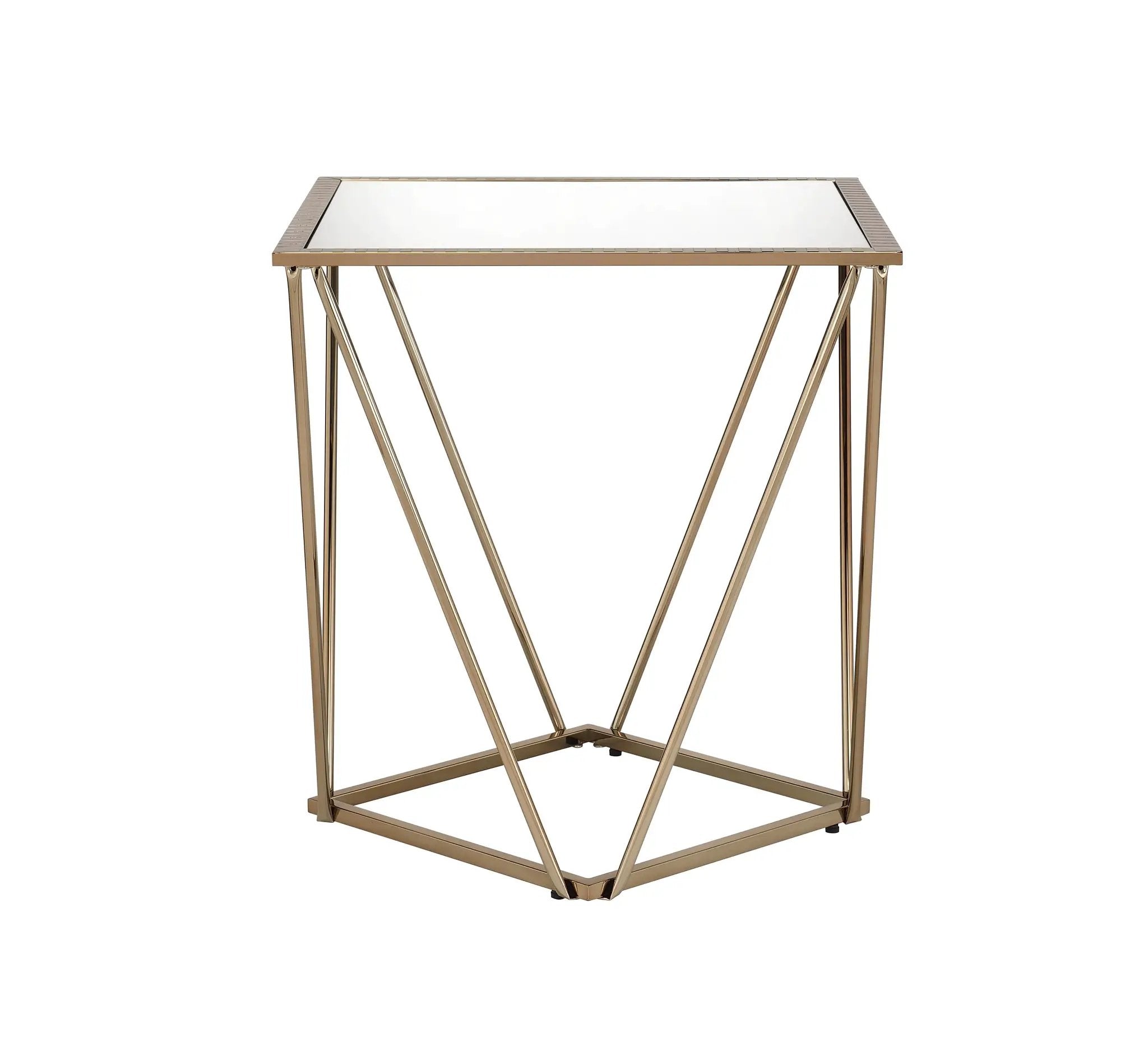 Fogya Mirrored & Champagne Table by HouseOfZazla