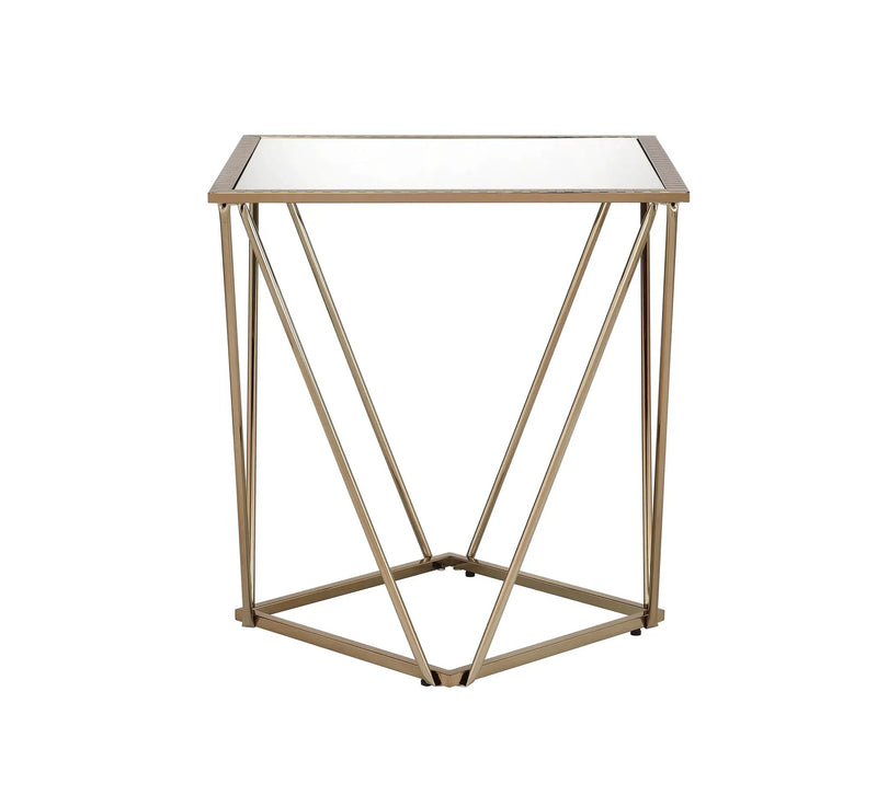 Fogya Mirrored & Champagne Table by HouseOfZazla