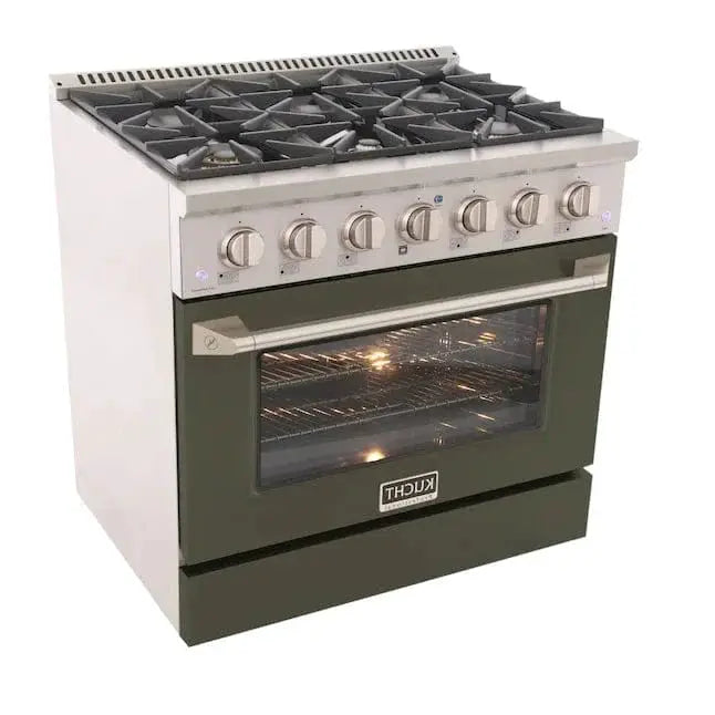 Kucht 36” Pro-Style Kitchen Dual Fuel Range - KDF362-OG by Farmhouse Kitchen and Bath