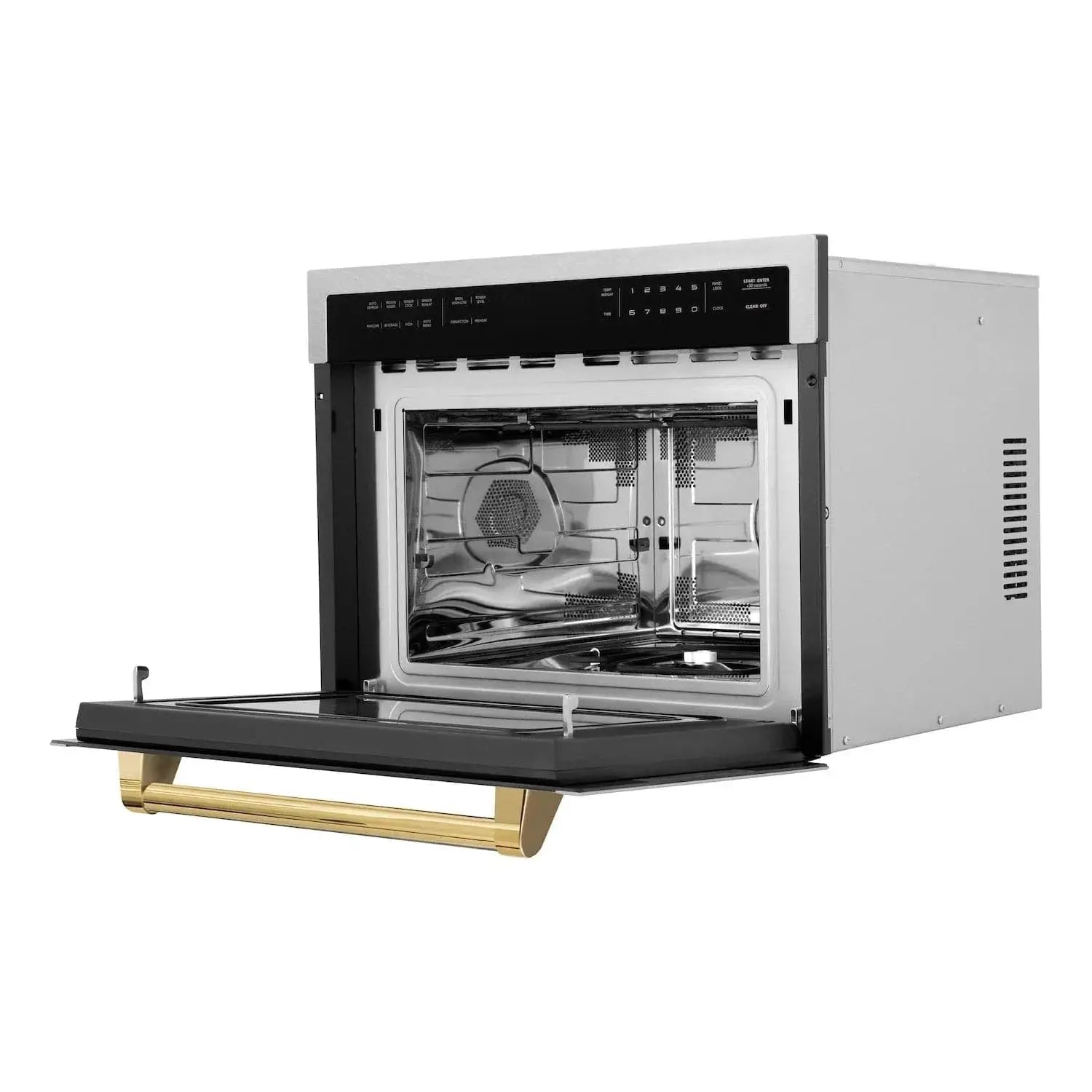 ZLINE 24” Convection Microwave, Stainless Steel, Gold MWOZ-24-SS-G by Farmhouse Kitchen and Bath