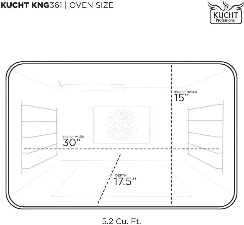 Kucht KX Series 36" Freestanding Dual Fuel Range KXP36-SS by Farmhouse Kitchen and Bath