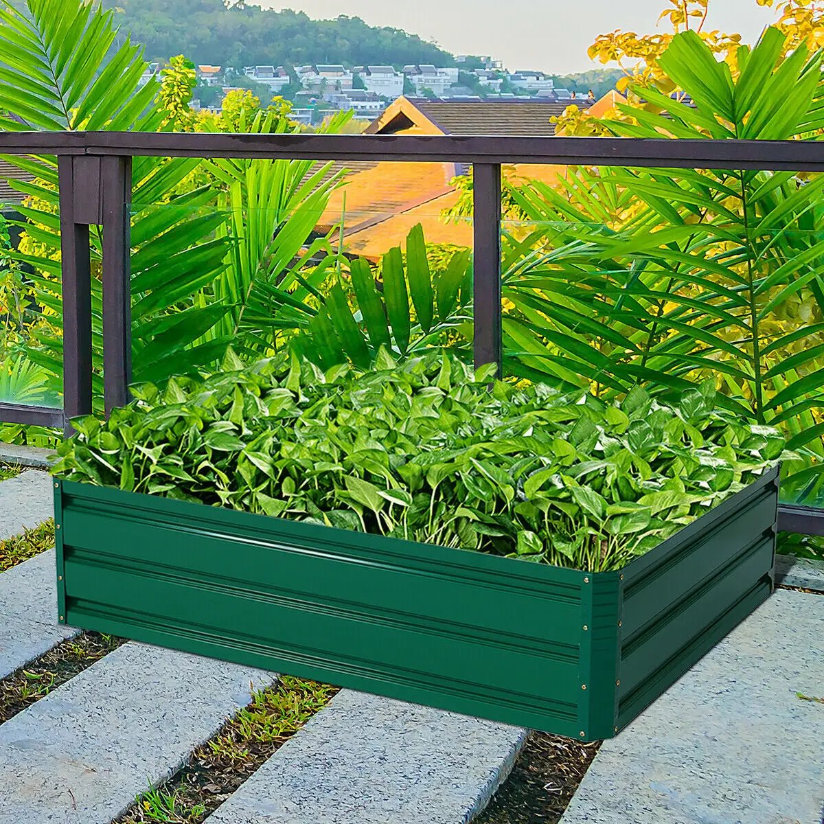 47.5 Inch Patio Raised Garden Bed Vegetable Flower Planter by DirectDeals