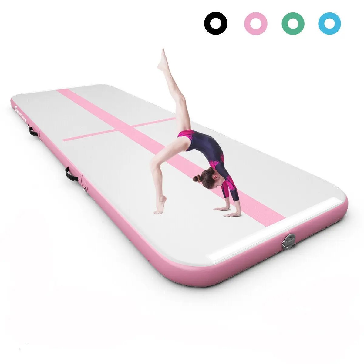 10 Feet Inflatable Gymnastics Tumbling Mat with Pump by DirectDeals