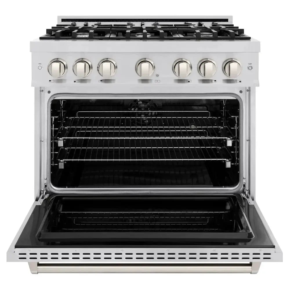 ZLINE 36"Classic Gas Range, Convection Gas Oven, Stainless Steel, CGR36 by Farmhouse Kitchen and Bath