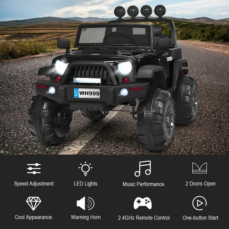 12V Kids Ride On Truck with Remote Control and Double Magnetic Door by DirectDeals
