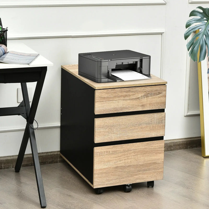 3-Drawer Mobile File Cabinet for Home Office by DirectDeals