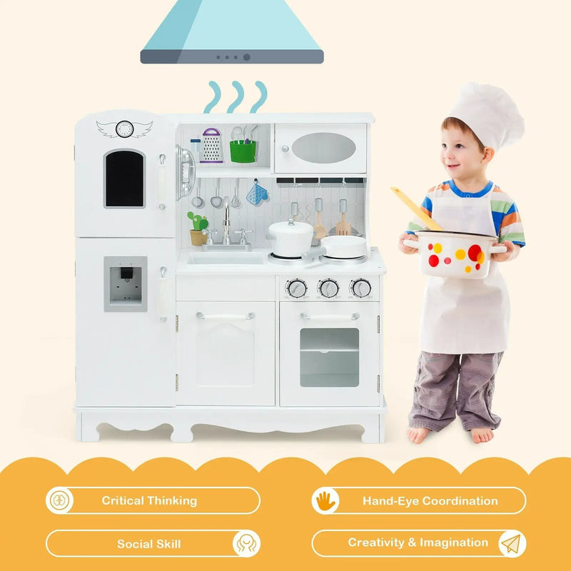 Kitchen Pretend Play Cookware Set Toys for Kids with Water Dispenser by DirectDeals