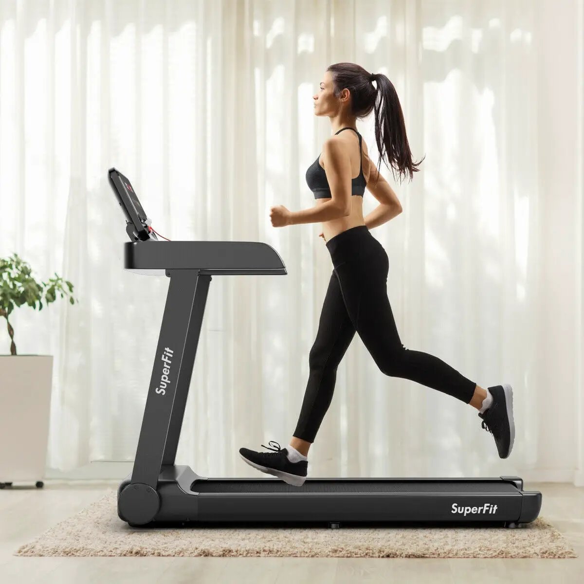 2.25 HP Electric Treadmill Running Machine with App Control by DirectDeals