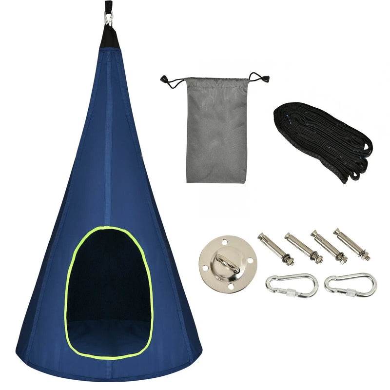 40 Inch Kids Nest Swing Chair Hanging Hammock Seat for Indoor Outdoor by DirectDeals