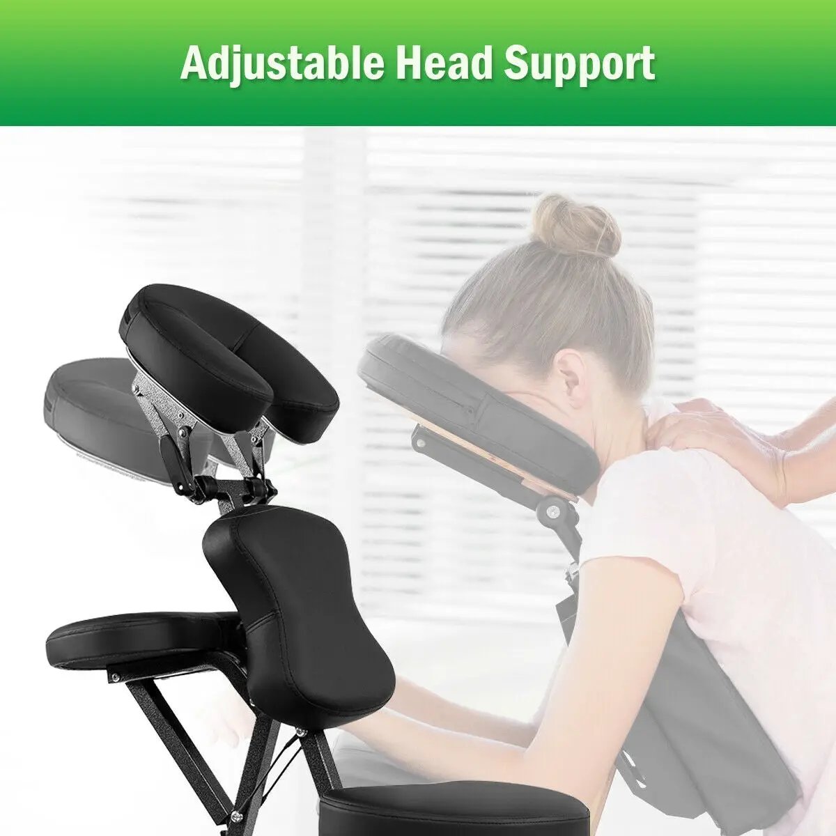 PU Leather Pad Travel Massage Chair with by DirectDeals