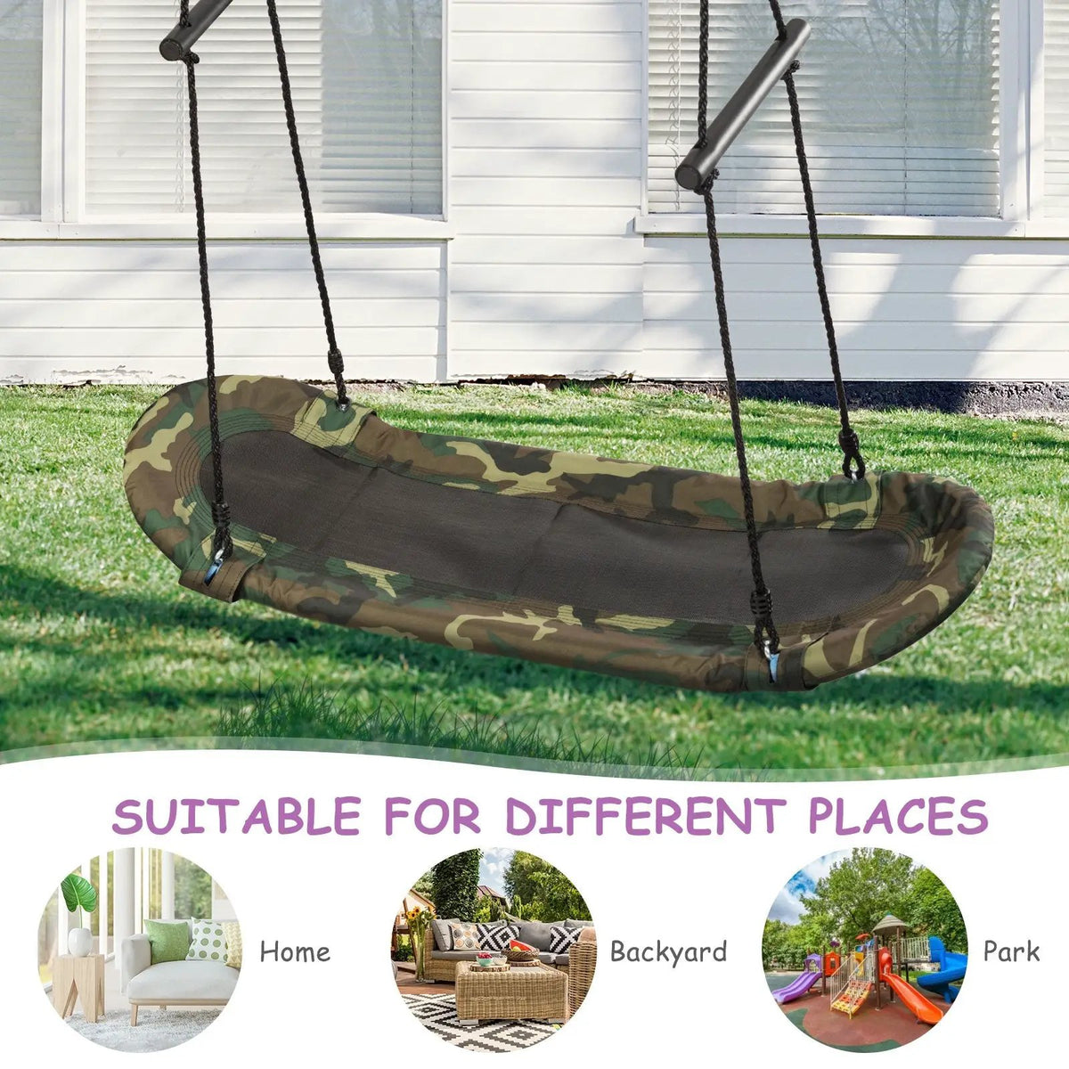 Saucer Tree Swing Surf Kids Outdoor Adjustable, photo 2 of 9