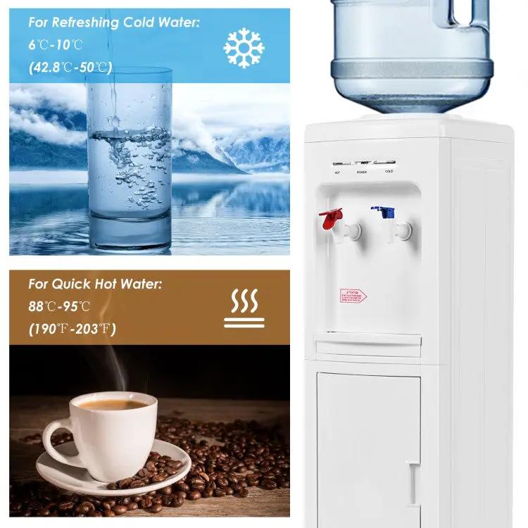 5-Gallon Hot & Cold Water Cooler with Child Safety Lock by DirectDeals